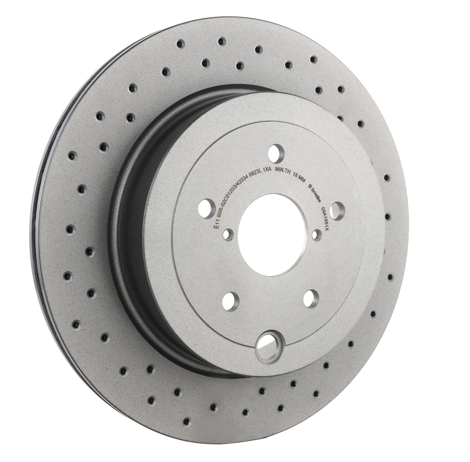 XTRA Drilled Rear Disc Brake Rotor - 09.A198.1X_29