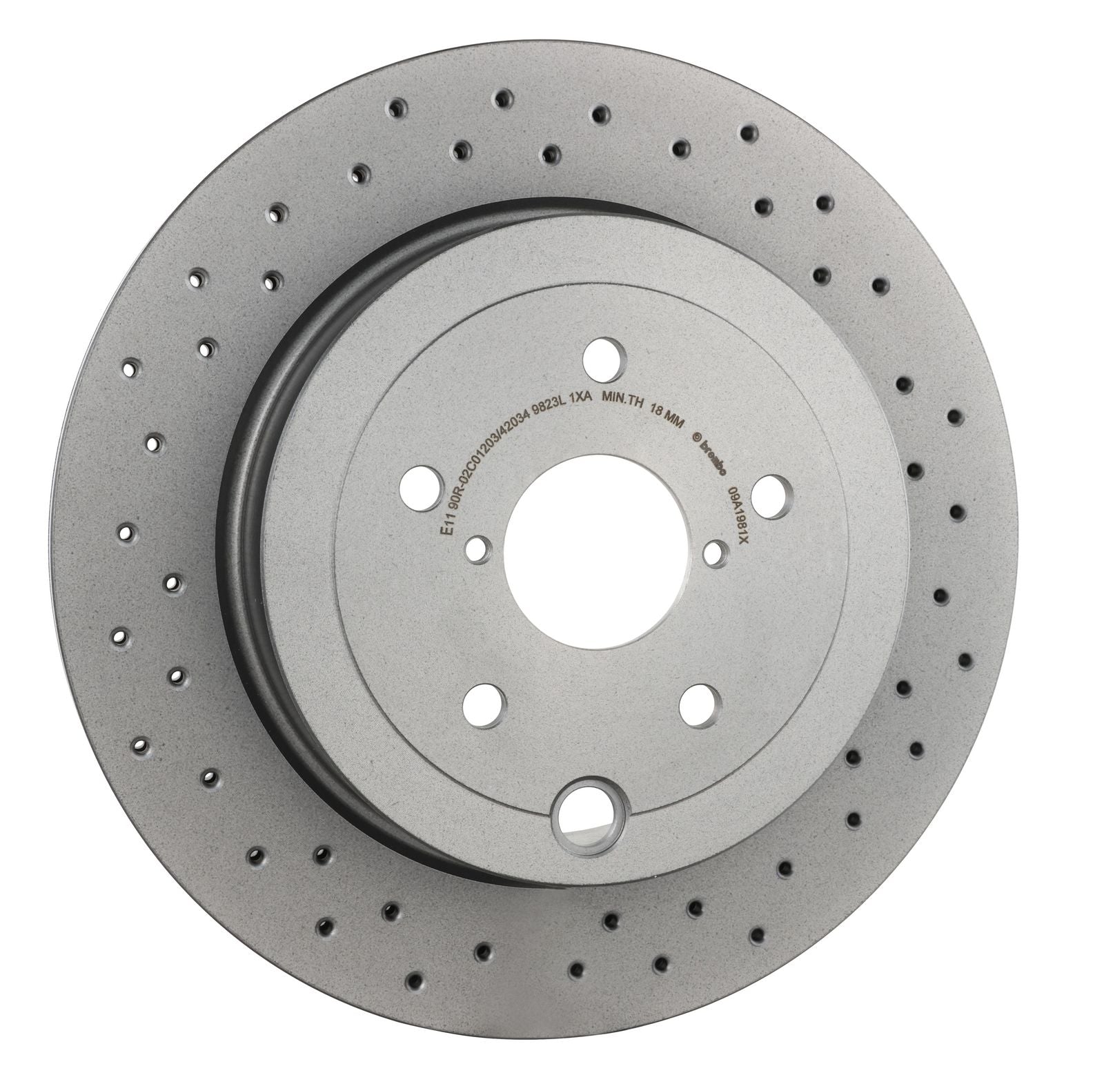 XTRA Drilled Rear Disc Brake Rotor - 09.A198.1X_30