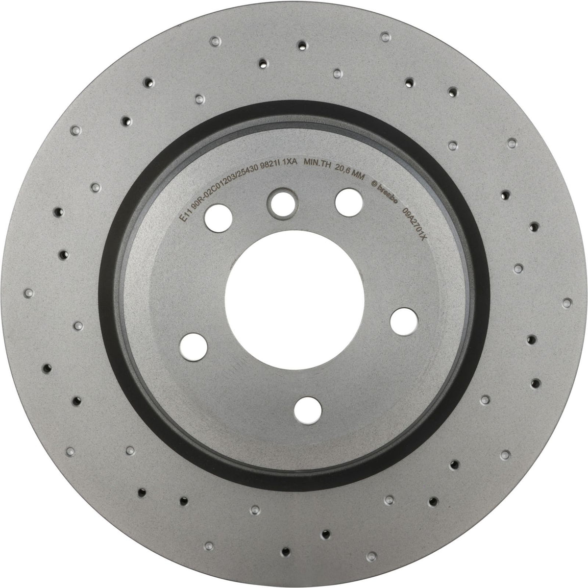 XTRA Drilled Rear Disc Brake Rotor - 09.A270.1X_03
