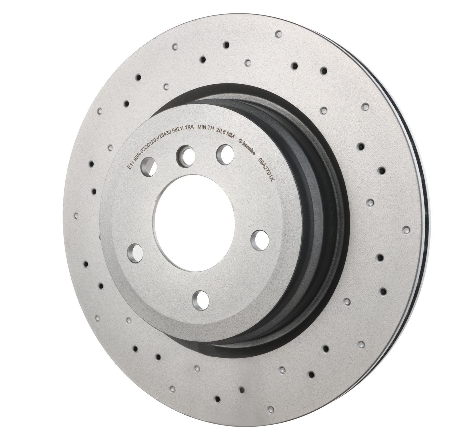 XTRA Drilled Rear Disc Brake Rotor - 09.A270.1X_09