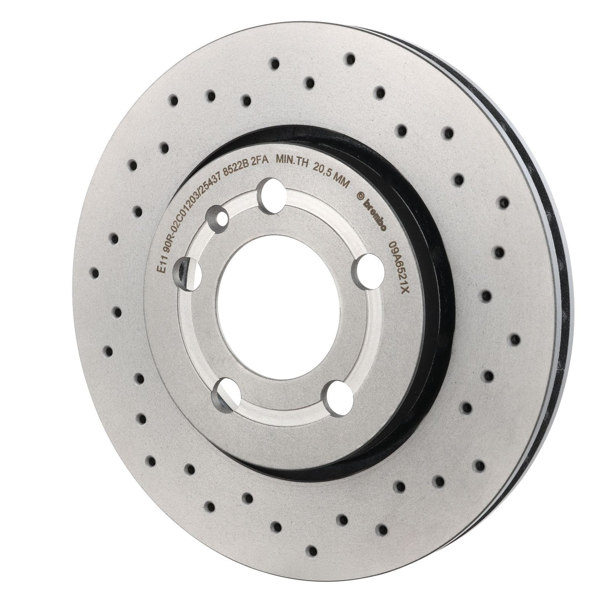 XTRA Drilled Rear Disc Brake Rotor - 09.A652.1X_09