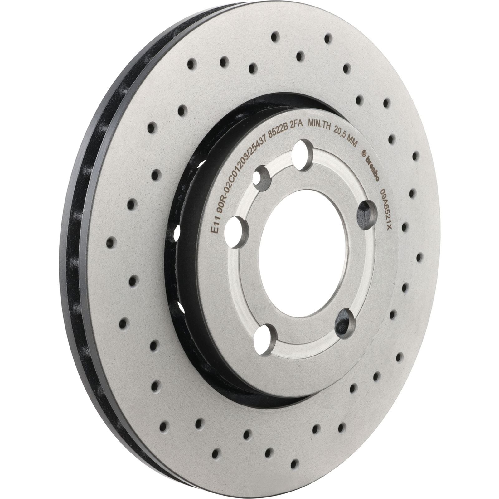 XTRA Drilled Rear Disc Brake Rotor - 09.A652.1X_05