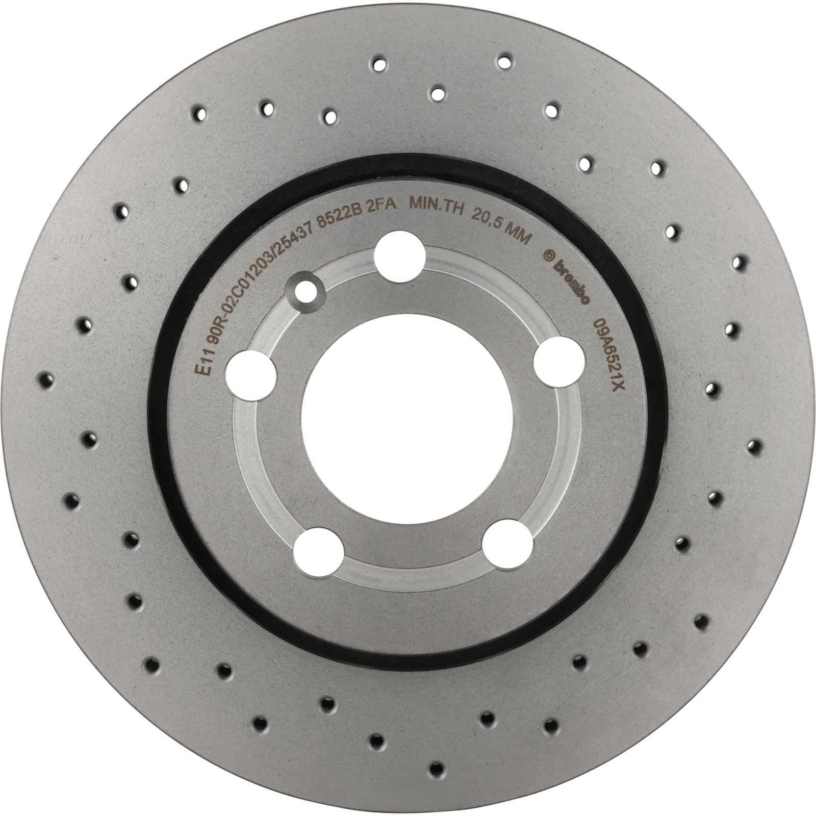 XTRA Drilled Rear Disc Brake Rotor - 09.A652.1X_01