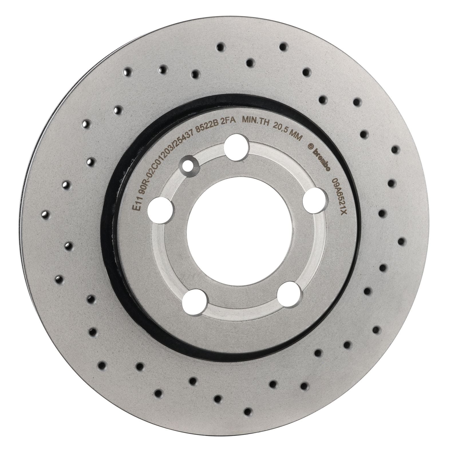 XTRA Drilled Rear Disc Brake Rotor - 09.A652.1X_30