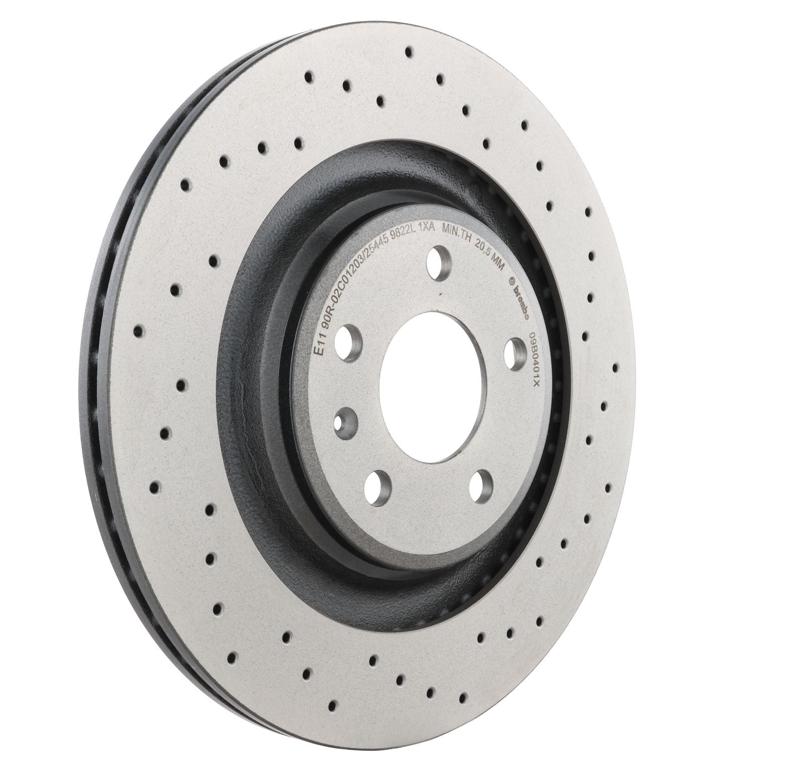 XTRA Drilled Rear Disc Brake Rotor - 09.B040.1X_23