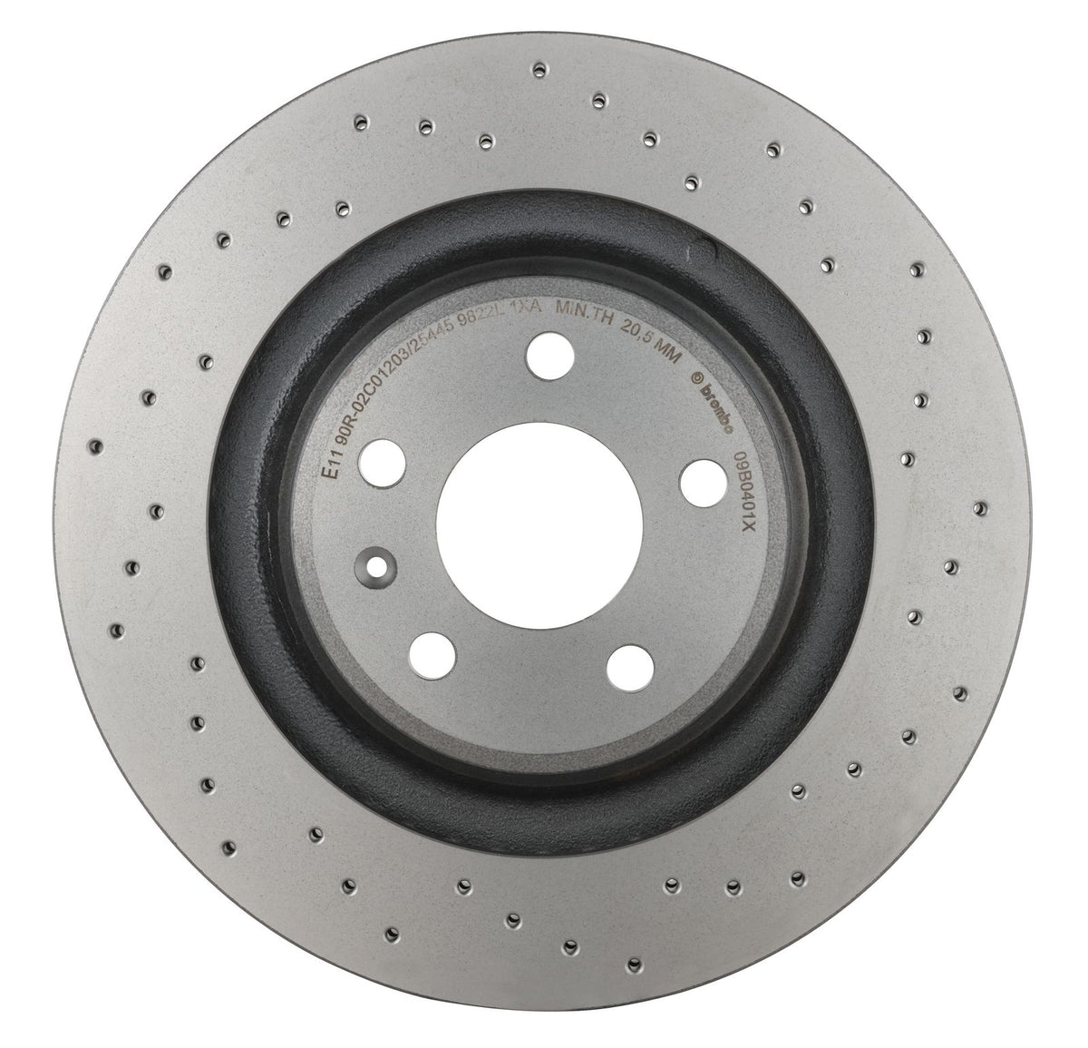 XTRA Drilled Rear Disc Brake Rotor - 09.B040.1X_02