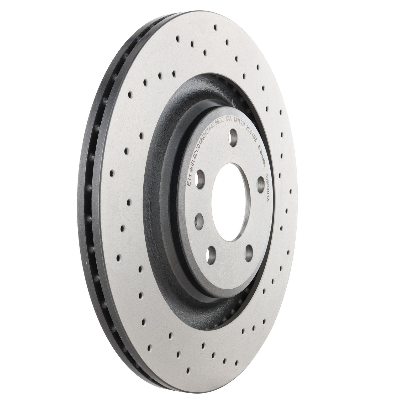XTRA Drilled Rear Disc Brake Rotor - 09.B040.1X_22