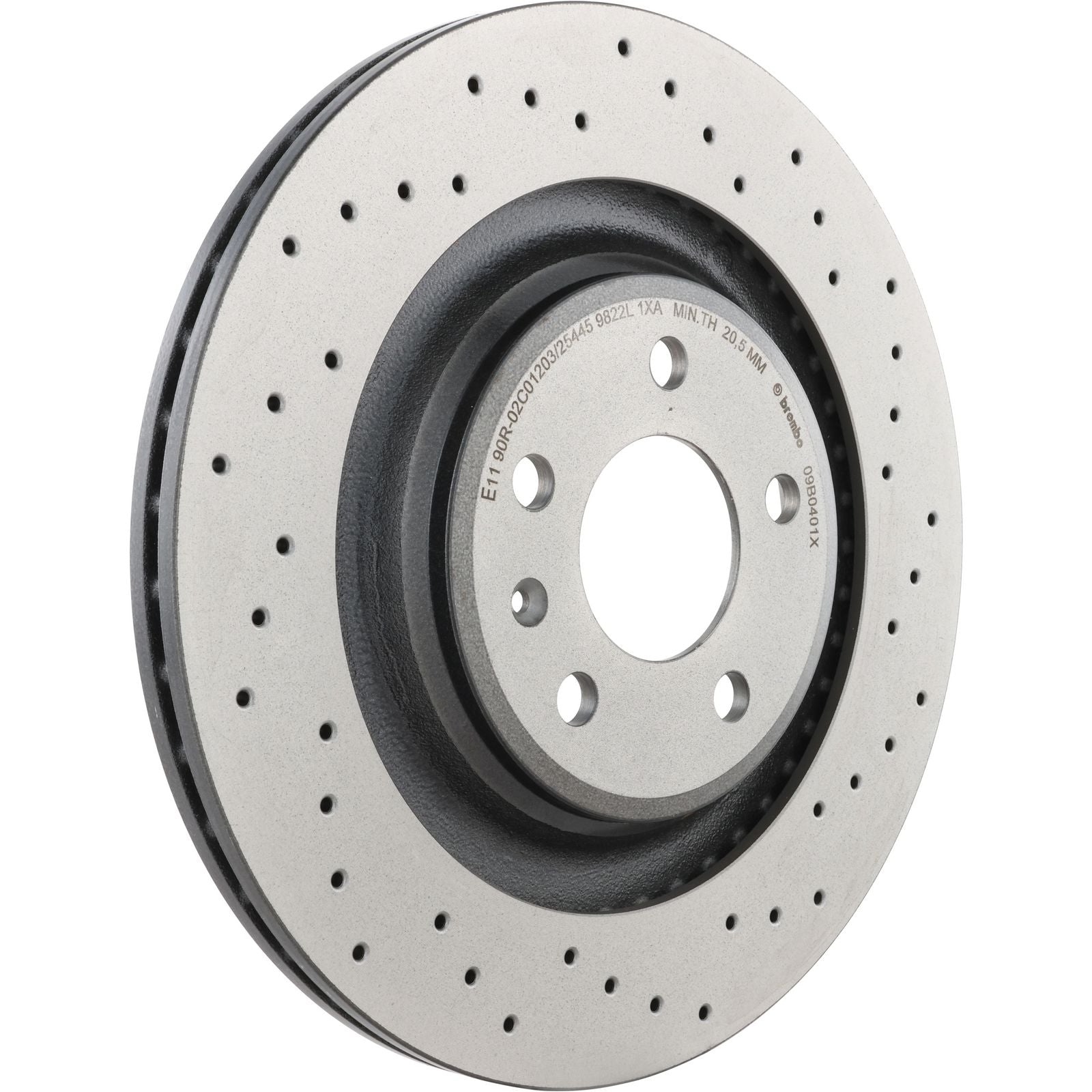 XTRA Drilled Rear Disc Brake Rotor - 09.B040.1X_26