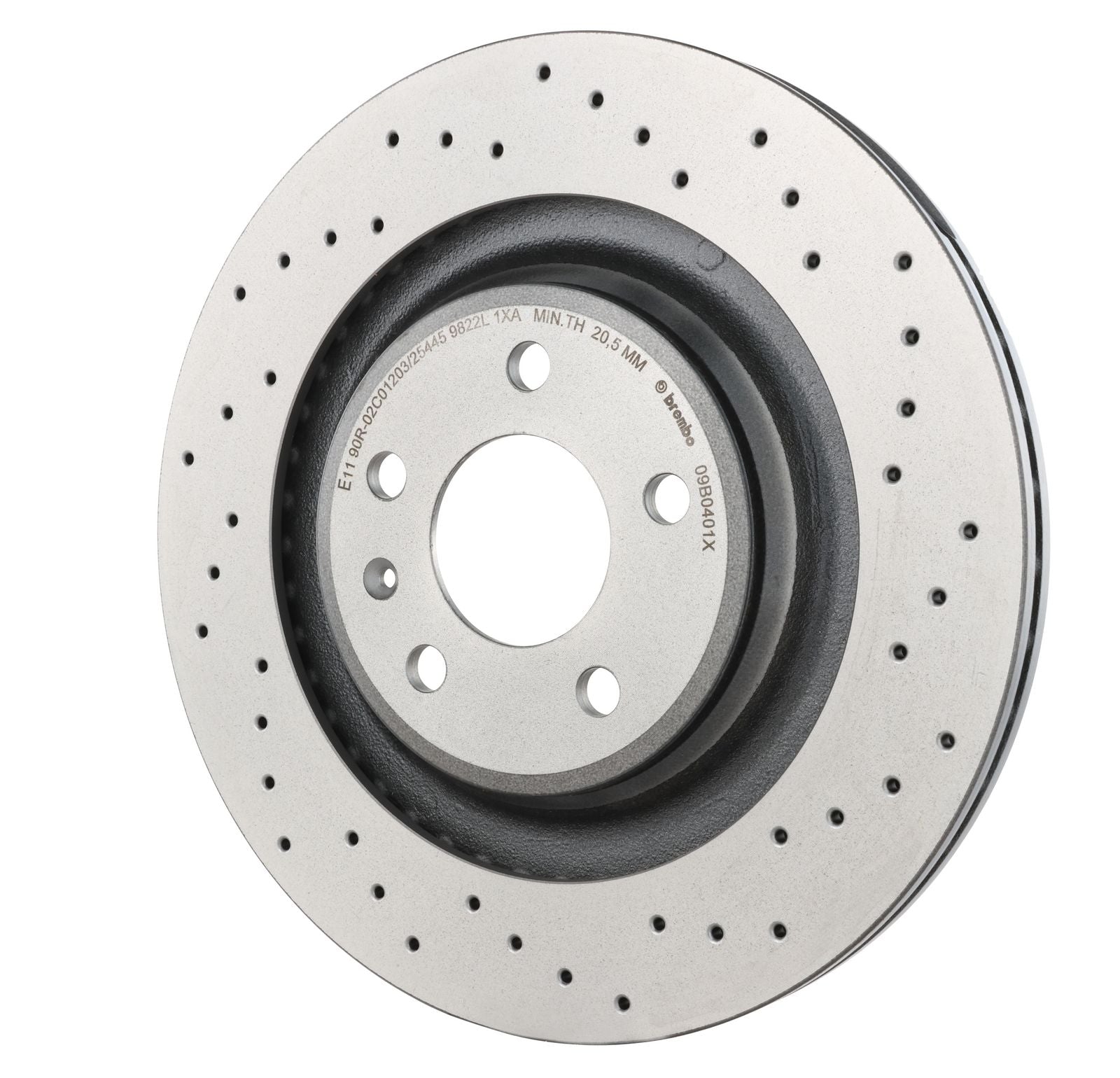 XTRA Drilled Rear Disc Brake Rotor - 09.B040.1X_04