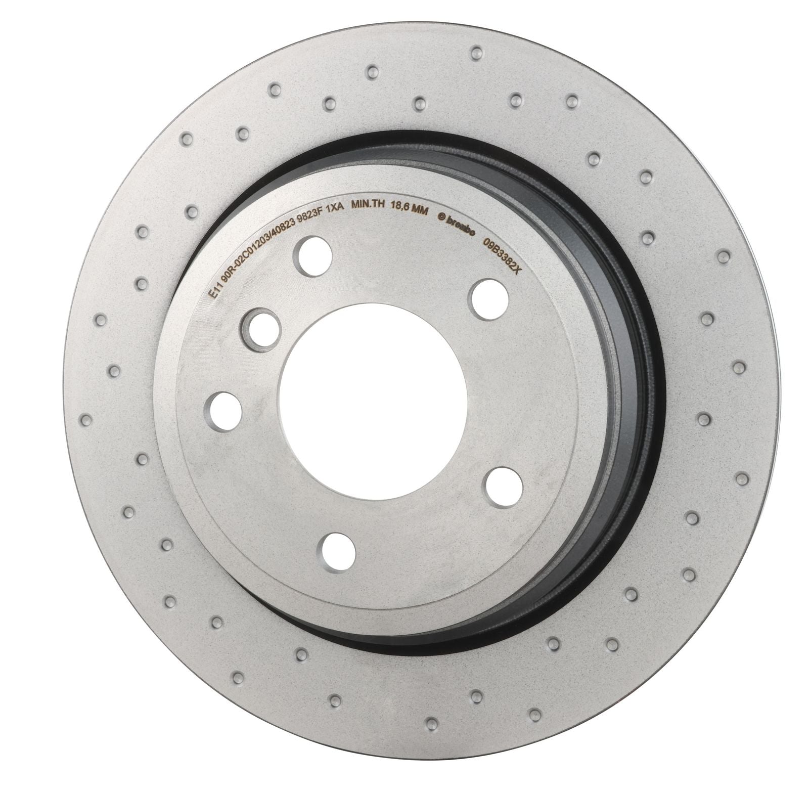 XTRA Drilled Rear Disc Brake Rotor - 09.B338.2X_09