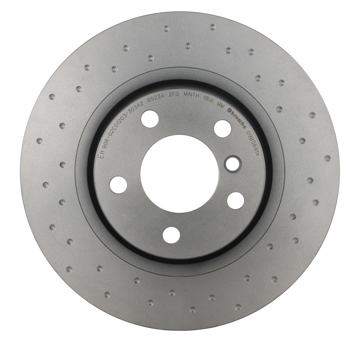 XTRA Drilled Rear Disc Brake Rotor - 09.B569.1X_07