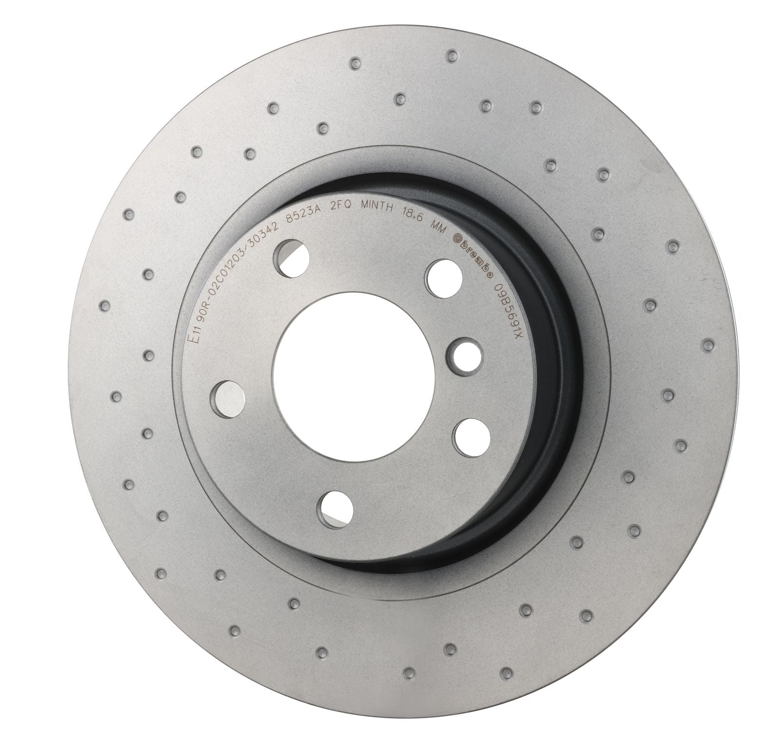 XTRA Drilled Rear Disc Brake Rotor - 09.B569.1X_08