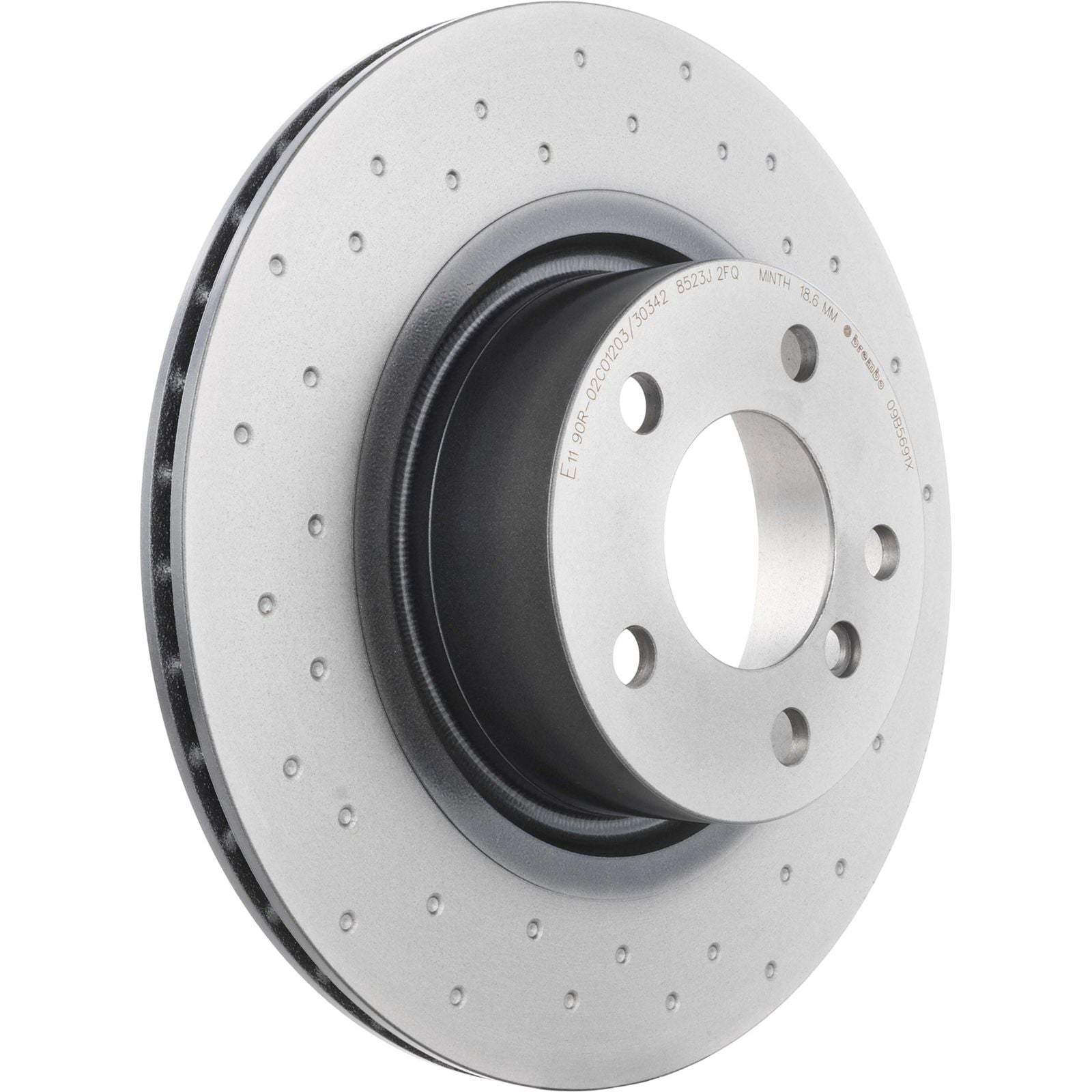 XTRA Drilled Rear Disc Brake Rotor - 09.B569.1X_05