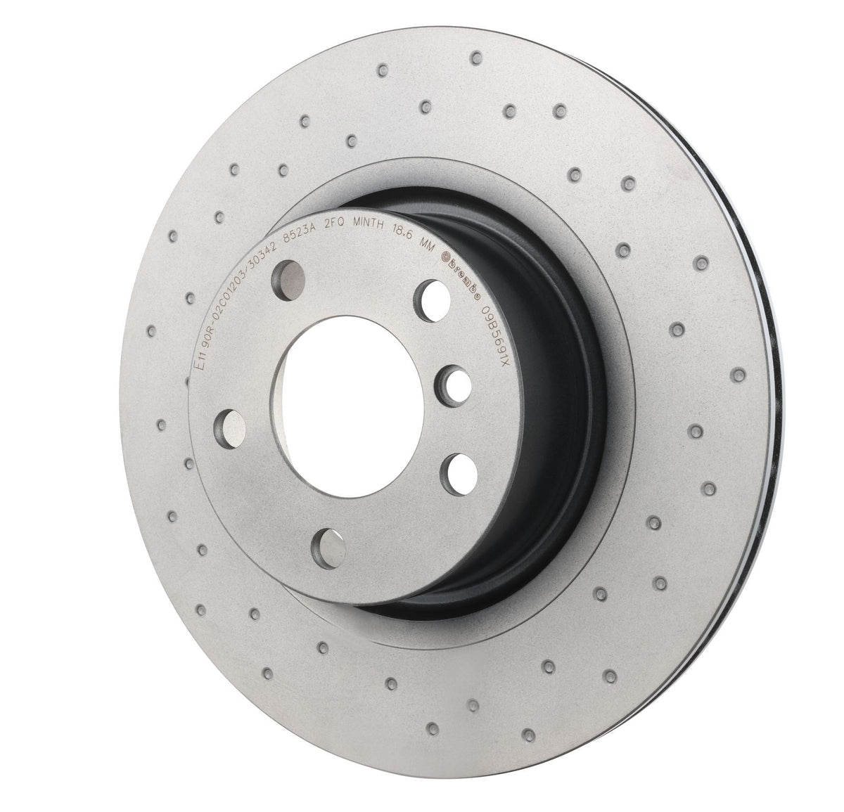 XTRA Drilled Rear Disc Brake Rotor - 09.B569.1X_09