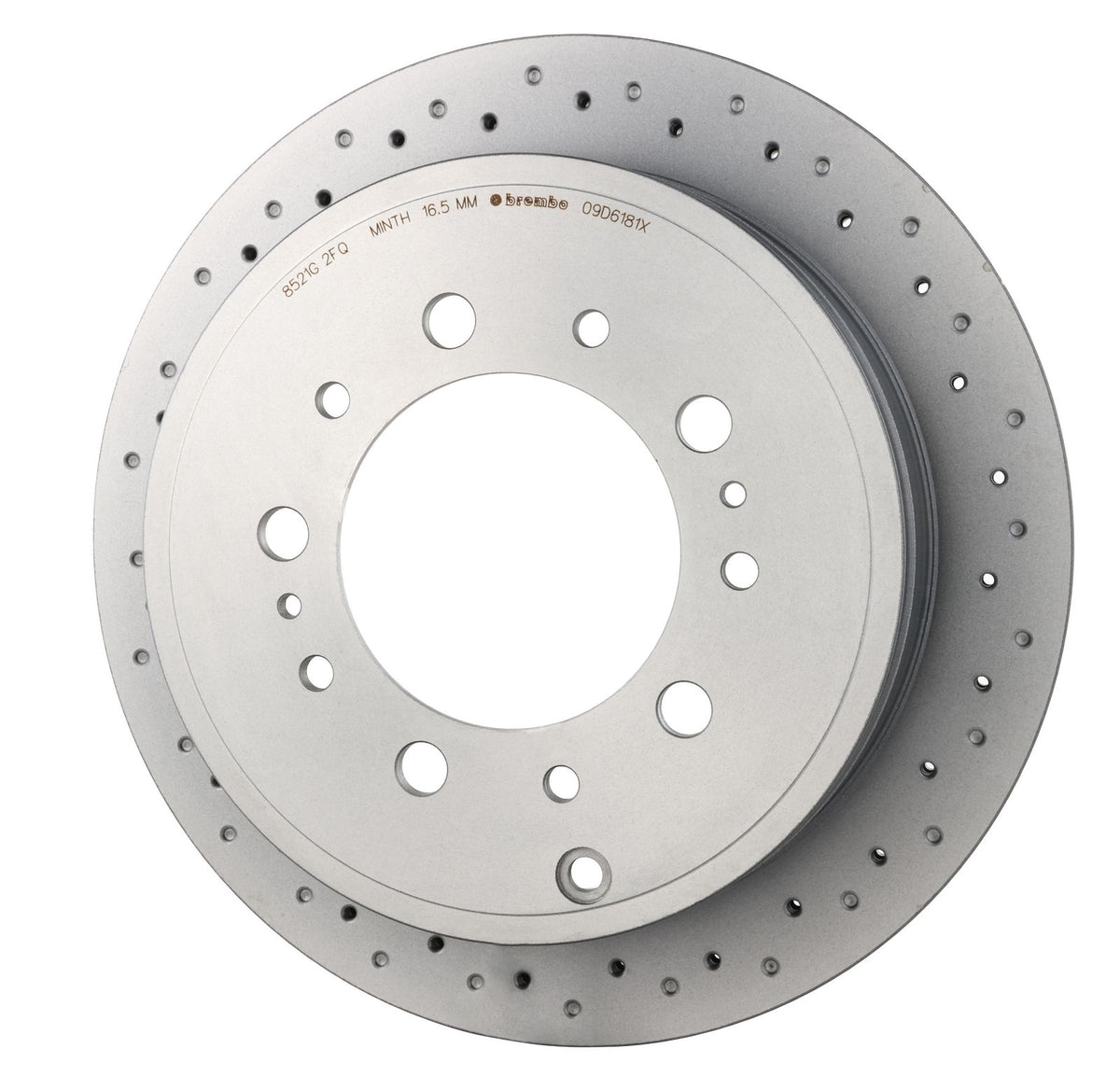 XTRA Drilled Rear Disc Brake Rotor - 09.D618.1X_08