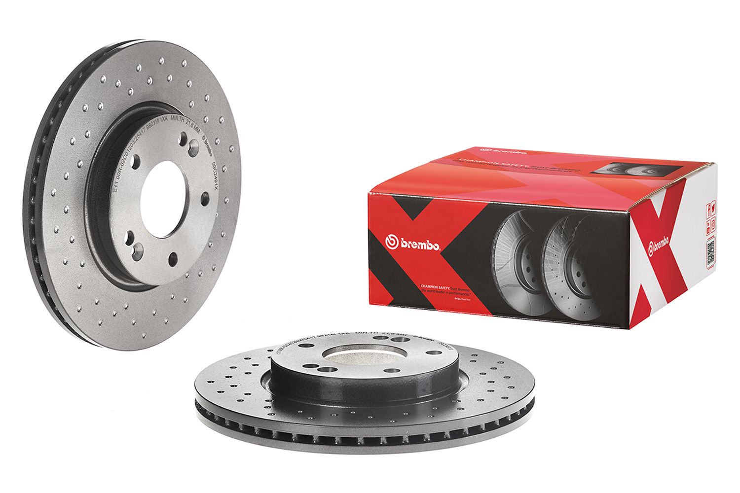 XTRA Front Disc Brake Rotor - 09.C249.1X_01