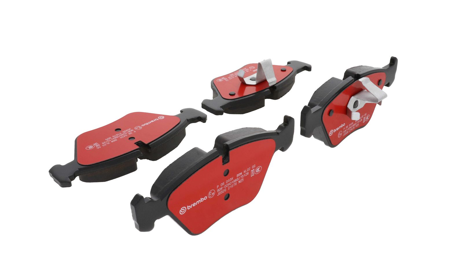 XTRA Low-Met Front Disc Brake Pad Set - P06043X_12
