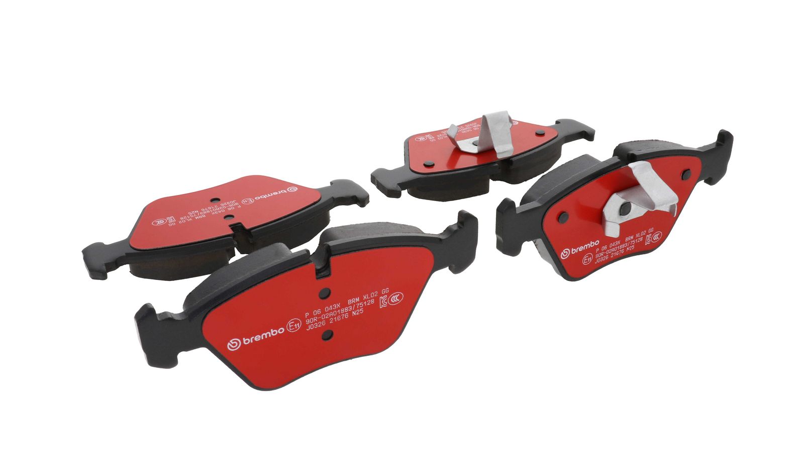 XTRA Low-Met Front Disc Brake Pad Set - P06043X_13