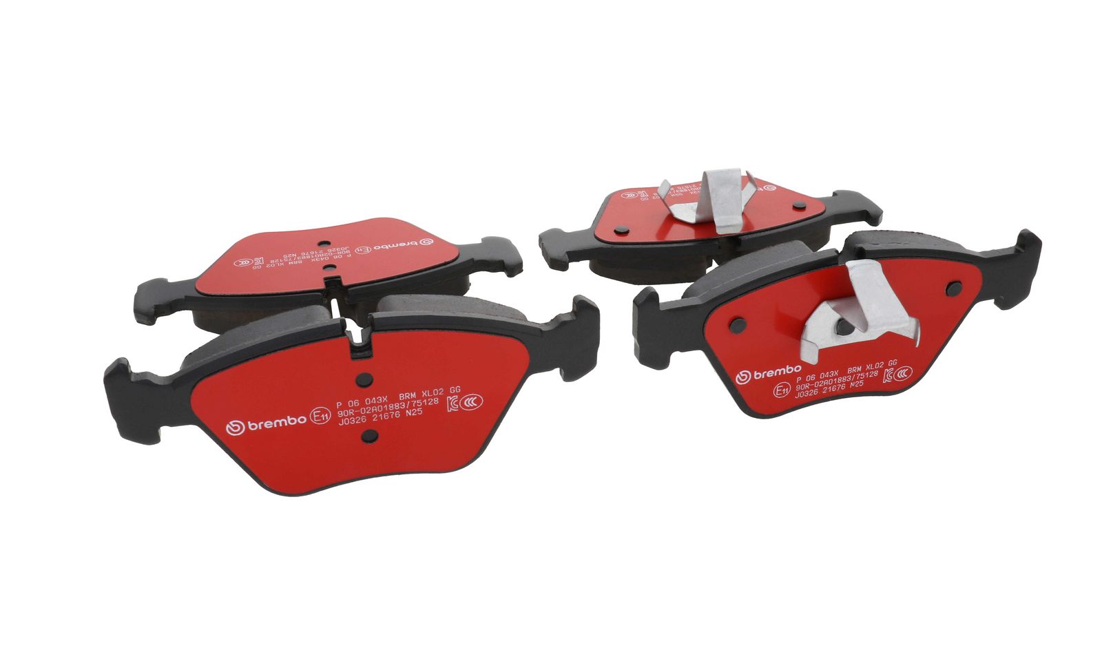 XTRA Low-Met Front Disc Brake Pad Set - P06043X_14
