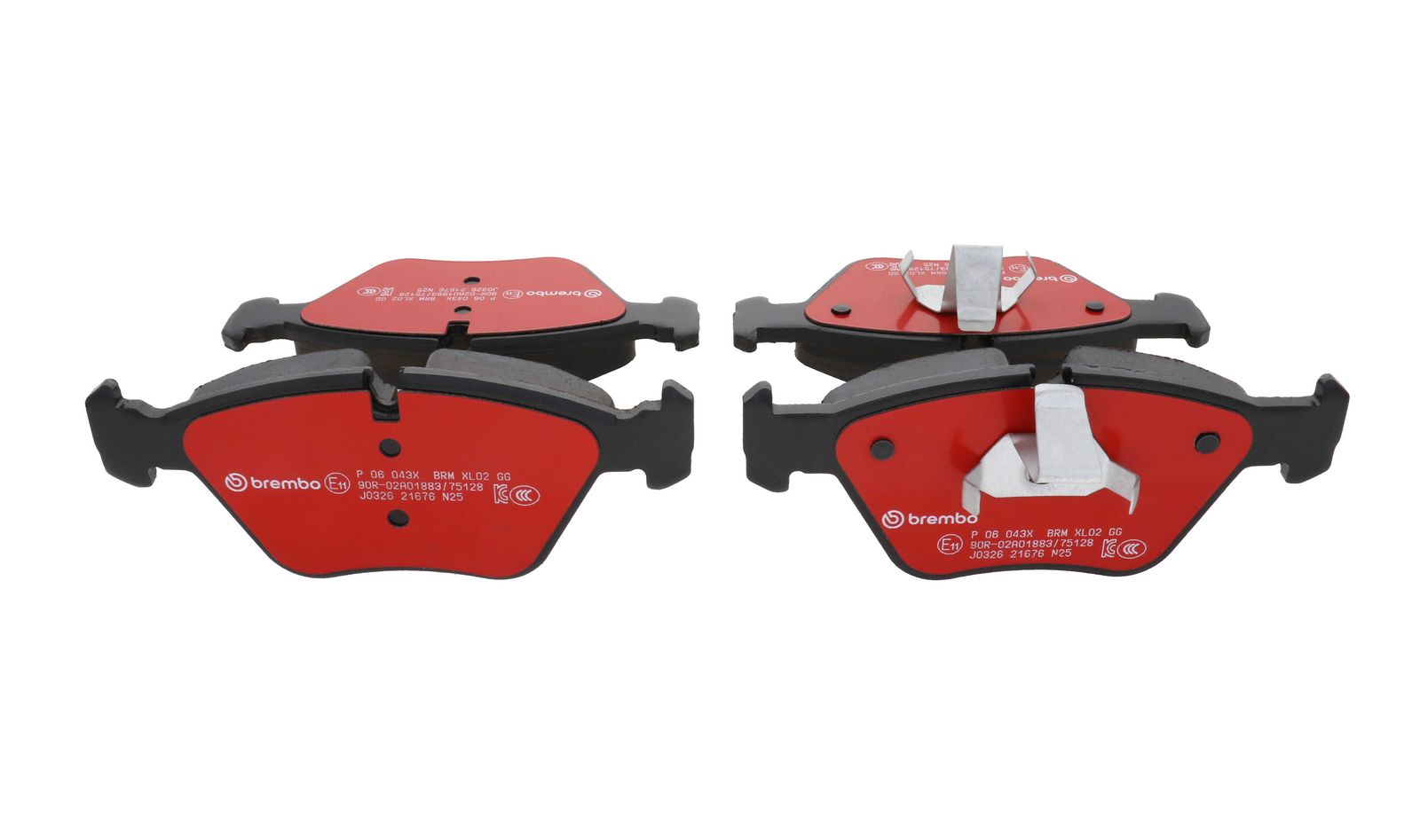 XTRA Low-Met Front Disc Brake Pad Set - P06043X_15