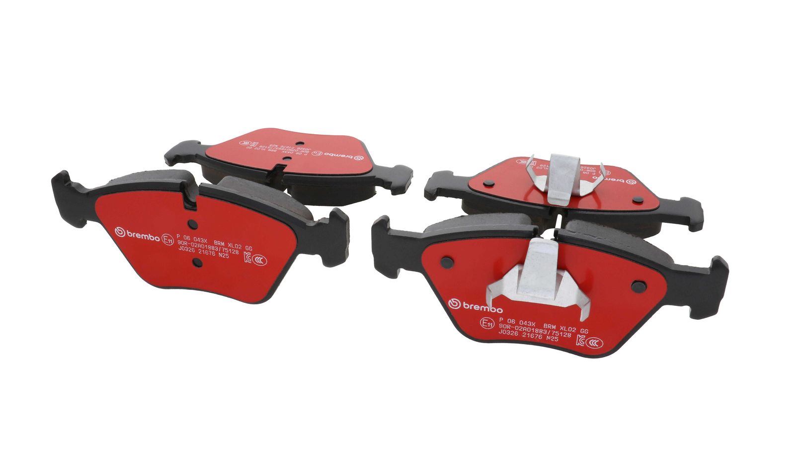 XTRA Low-Met Front Disc Brake Pad Set - P06043X_16