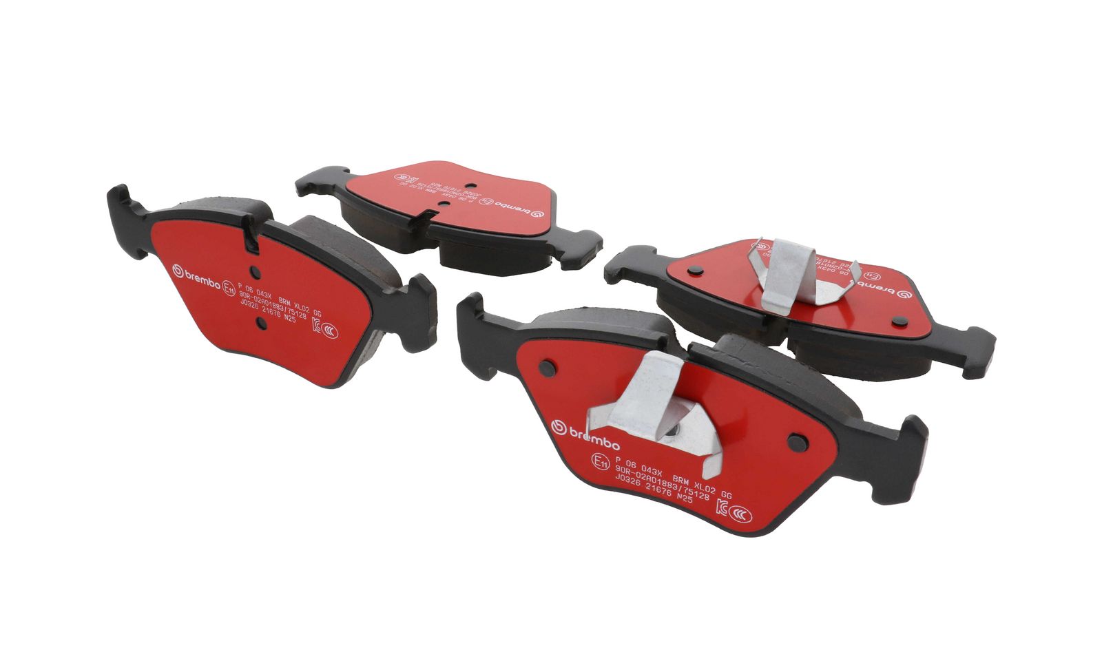XTRA Low-Met Front Disc Brake Pad Set - P06043X_17