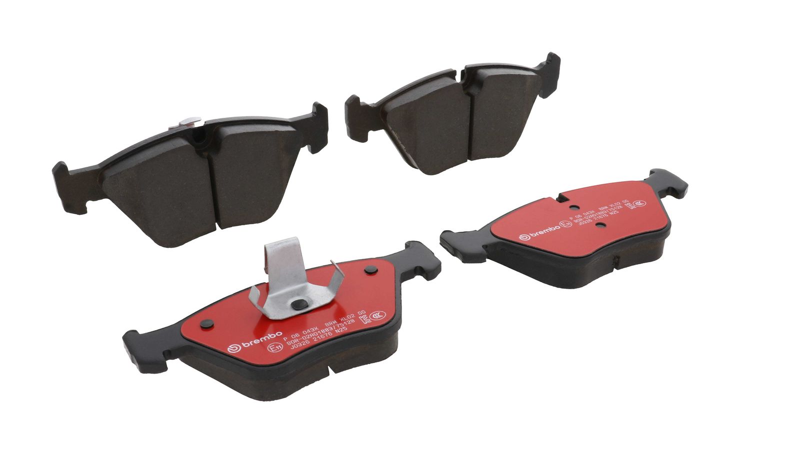 XTRA Low-Met Front Disc Brake Pad Set - P06043X_25