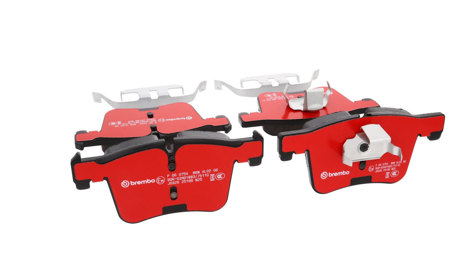 XTRA Low-Met Front Disc Brake Pad Set - P06075X_14