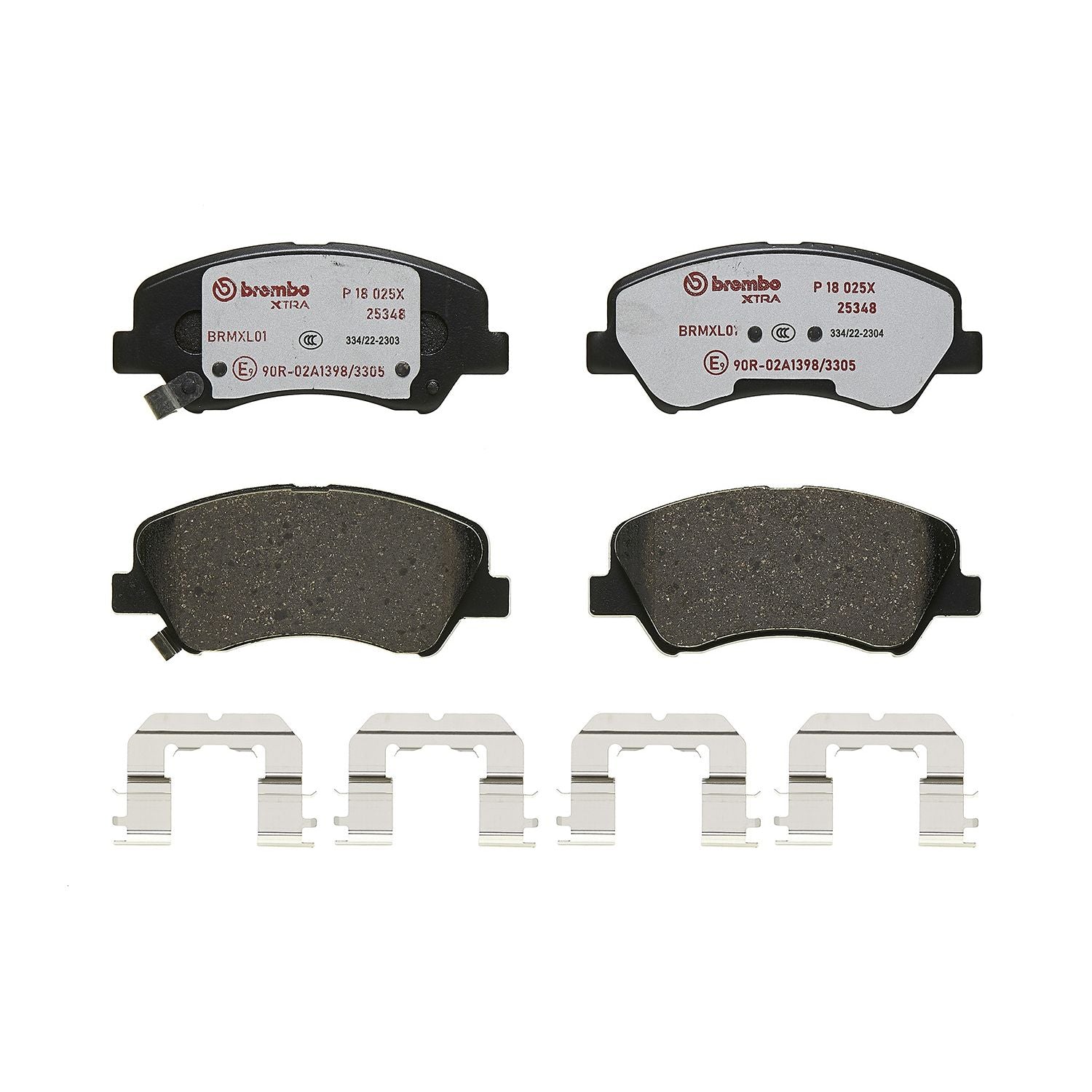 XTRA Low-Met Front Disc Brake Pad Set - P18025X_02