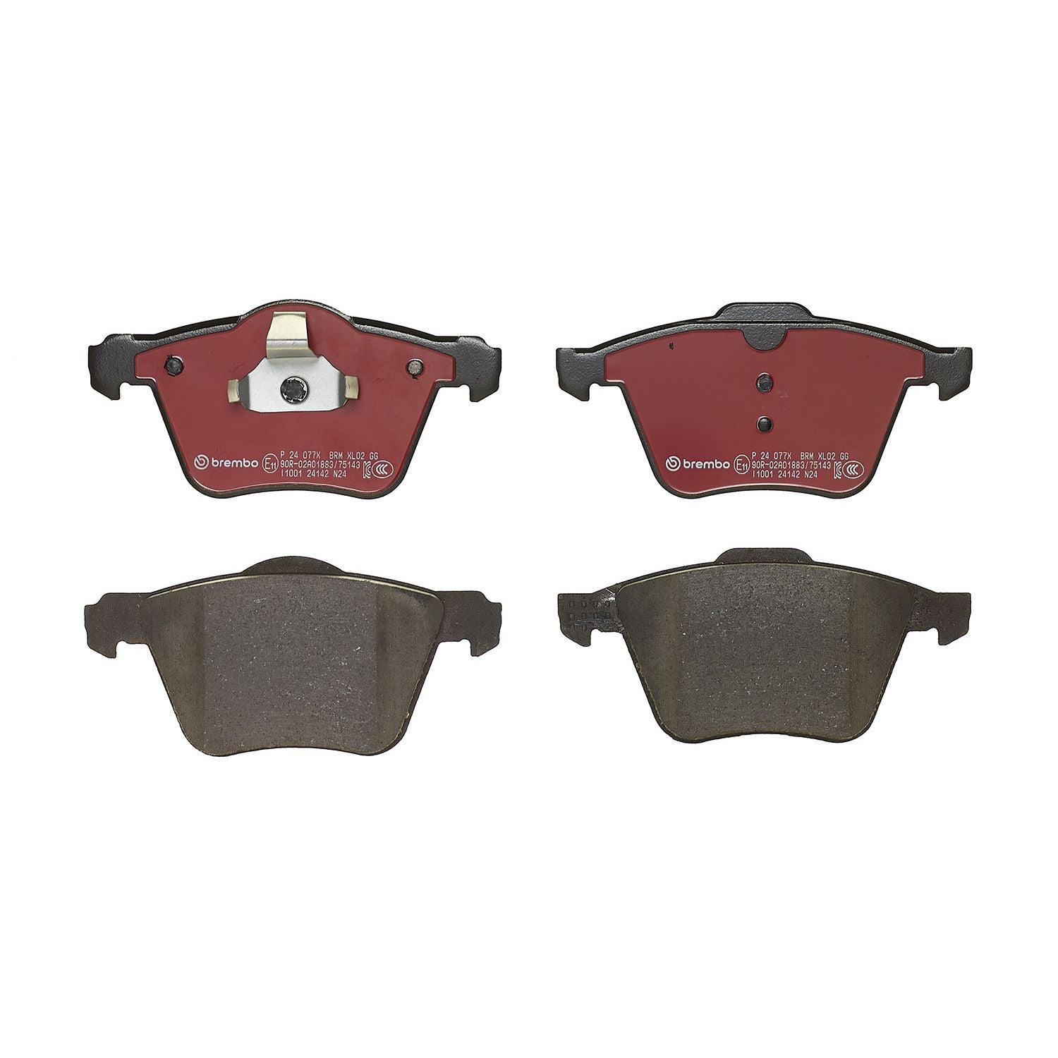 XTRA Low-Met Front Disc Brake Pad Set - P24077X_02