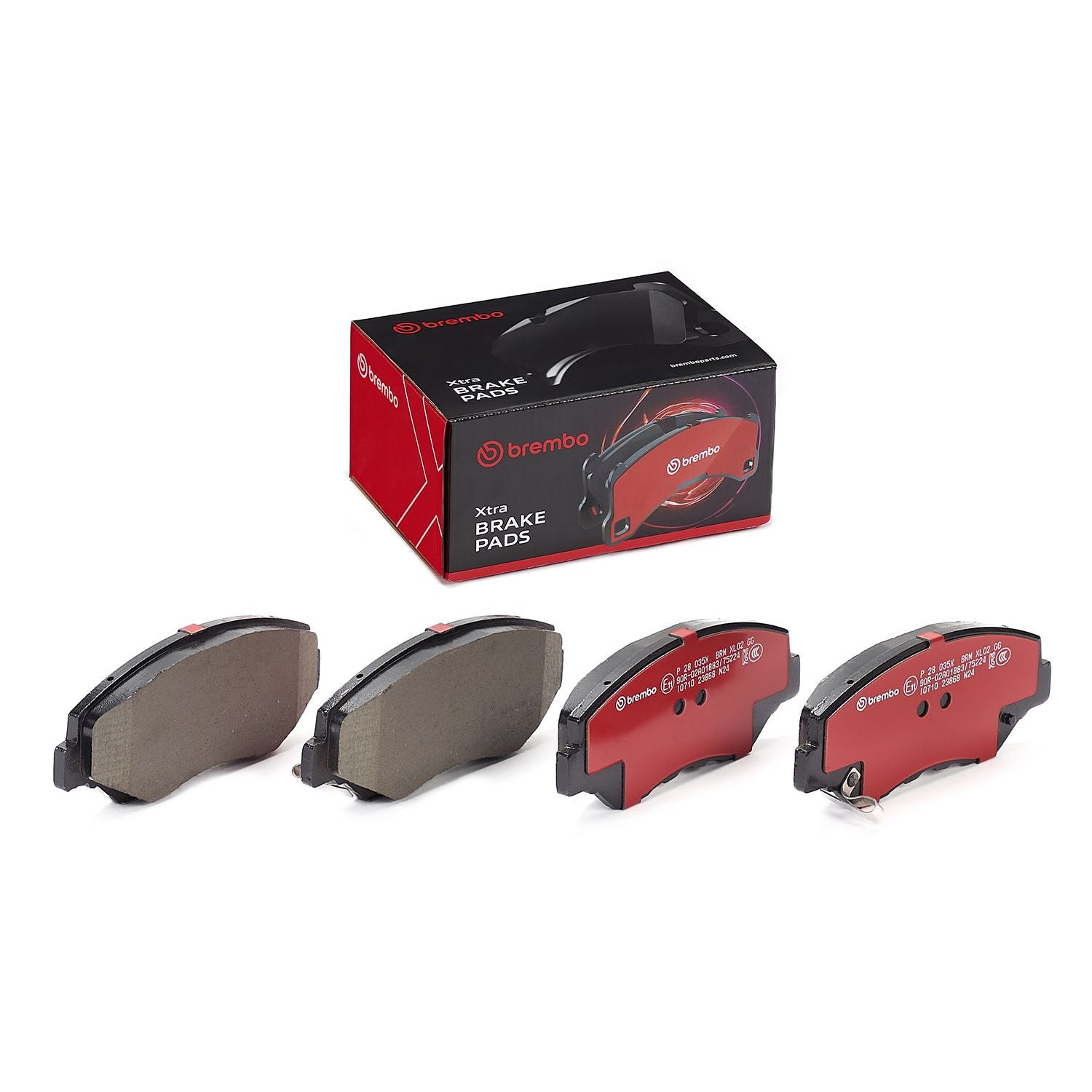 XTRA Low-Met Front Disc Brake Pad Set - P28035X_02