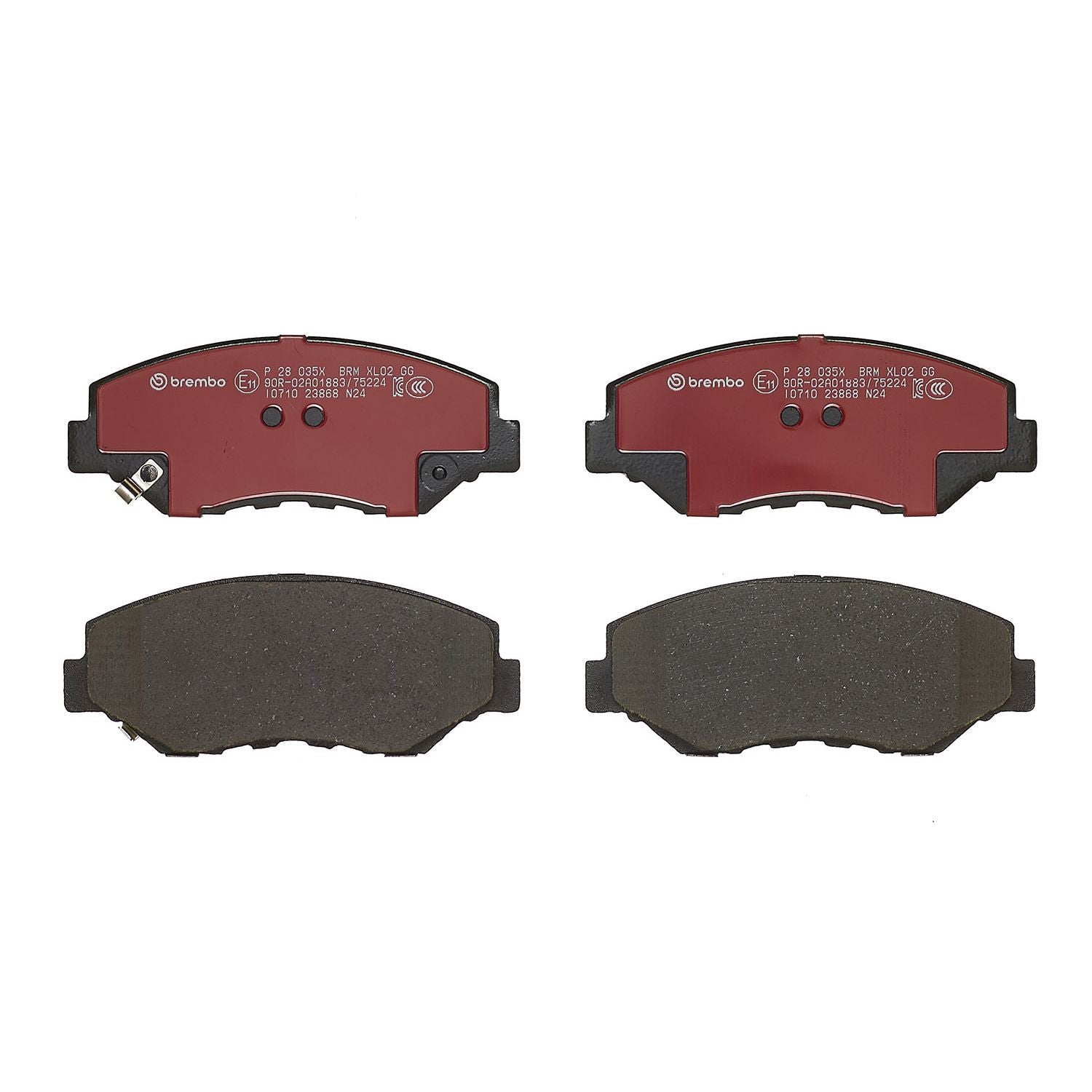XTRA Low-Met Front Disc Brake Pad Set - P28035X_03