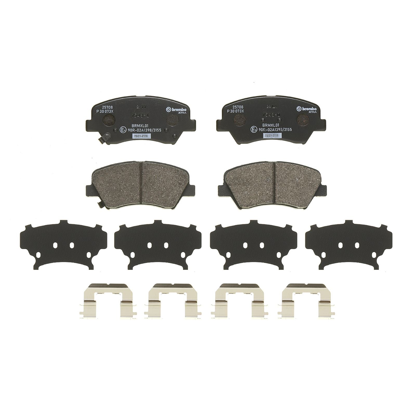 XTRA Low-Met Front Disc Brake Pad Set - P30073X_03