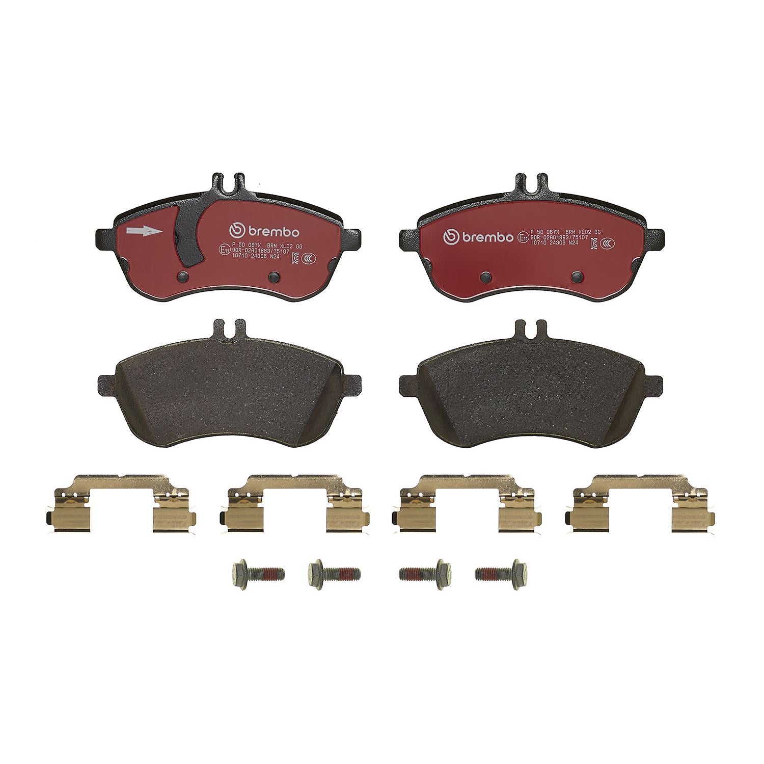 XTRA Low-Met Front Disc Brake Pad Set - P50067X_03