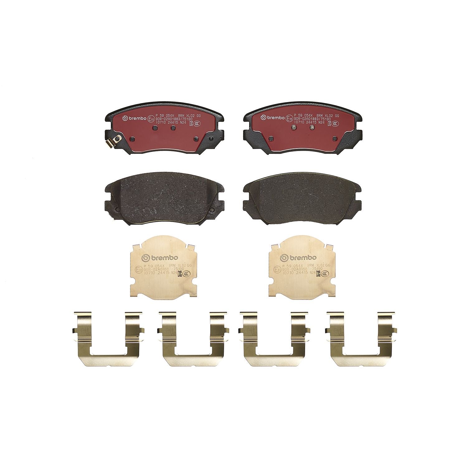 XTRA Low-Met Front Disc Brake Pad Set - P59054X_03