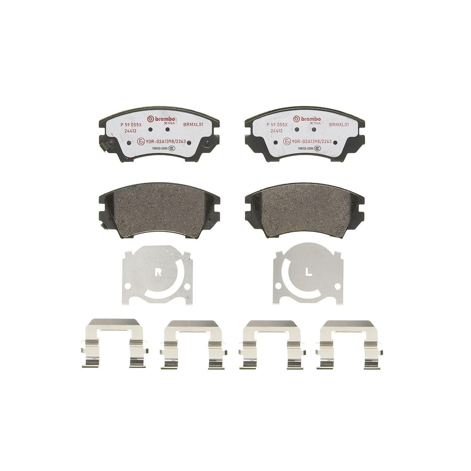XTRA Low-Met Front Disc Brake Pad Set - P59055X_02