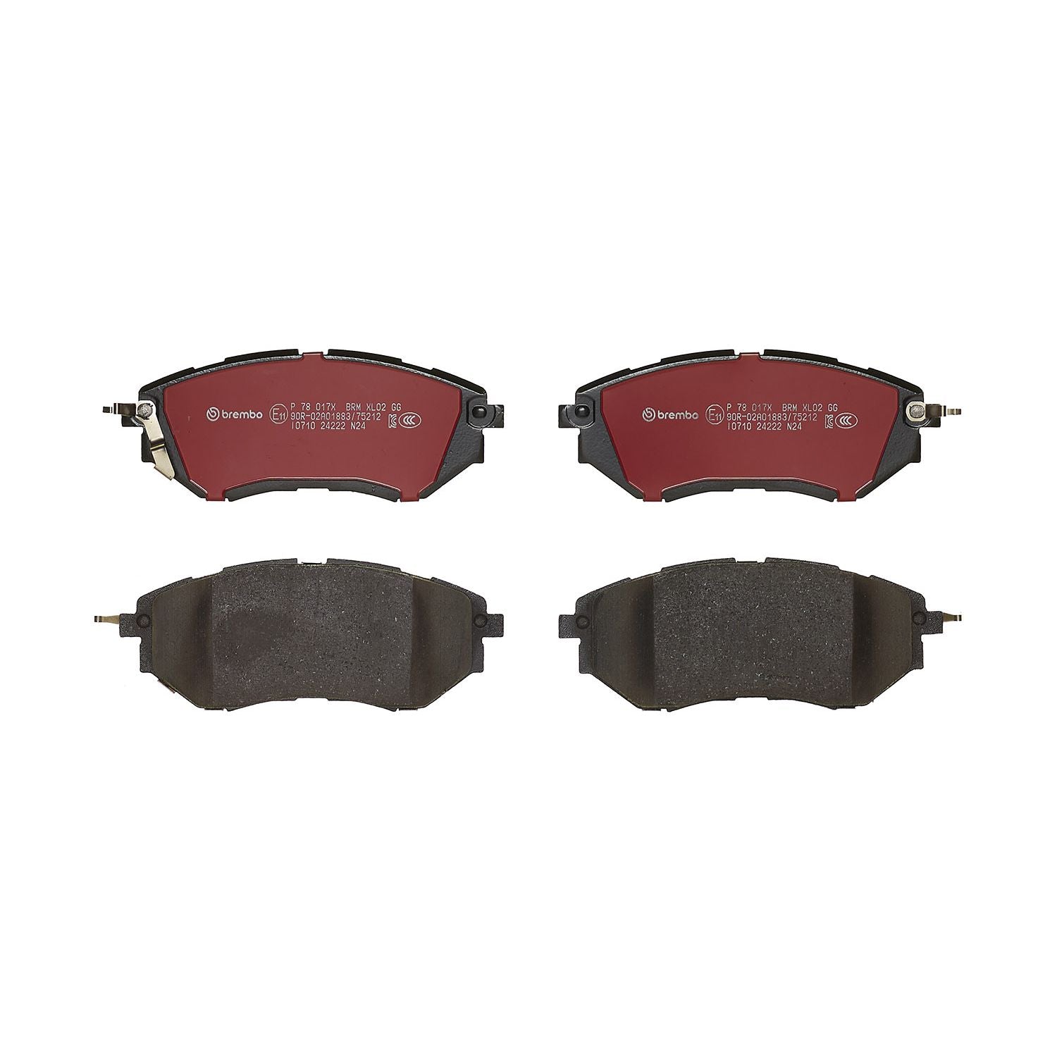 XTRA Low-Met Front Disc Brake Pad Set - P78017X_01