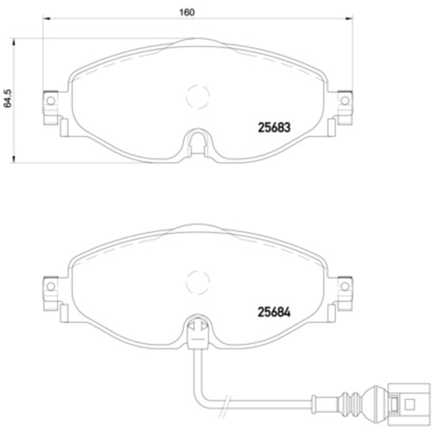 XTRA Low-Met Front Disc Brake Pad Set - P85126X_04