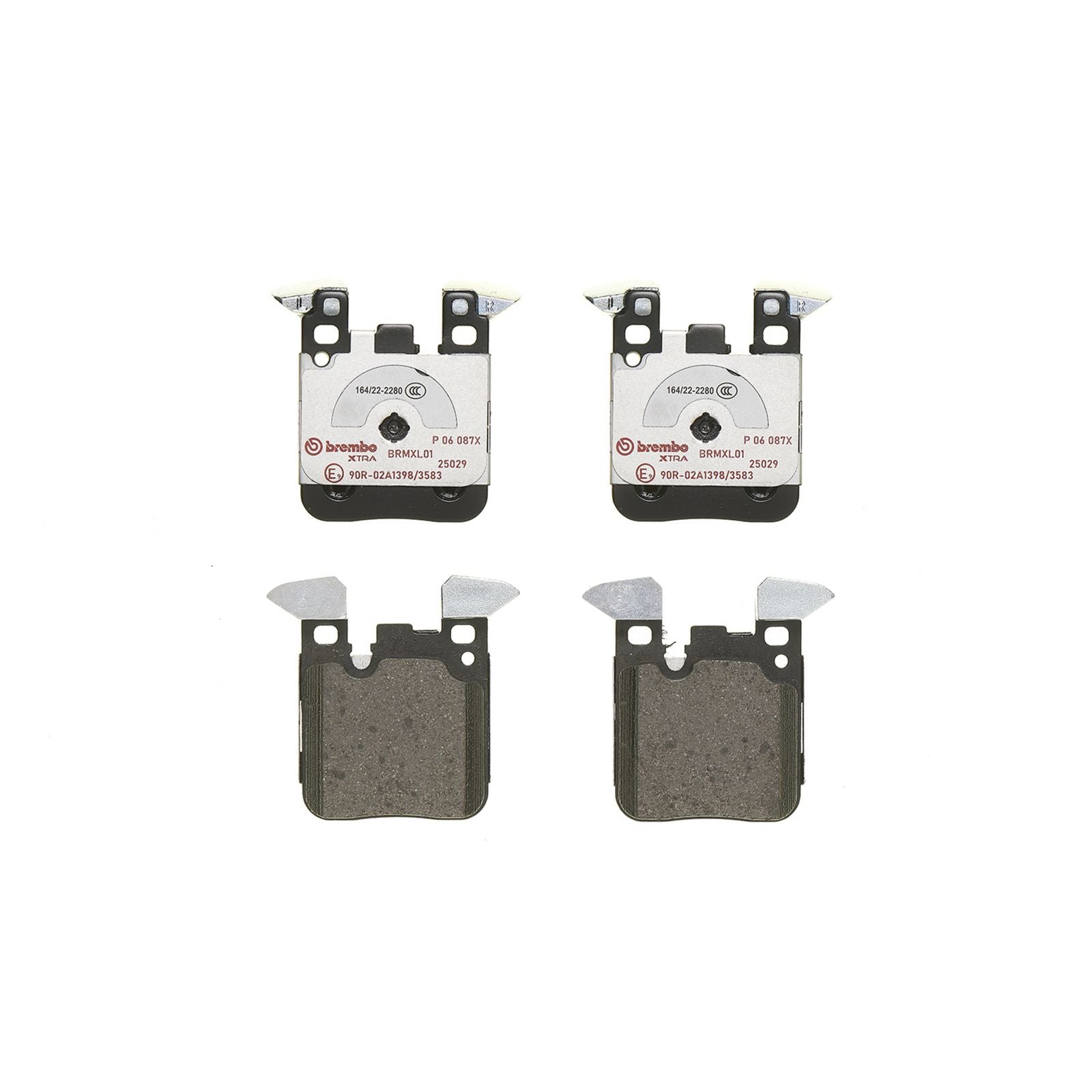 XTRA Low-Met Rear Disc Brake Pad Set - P06087X_01