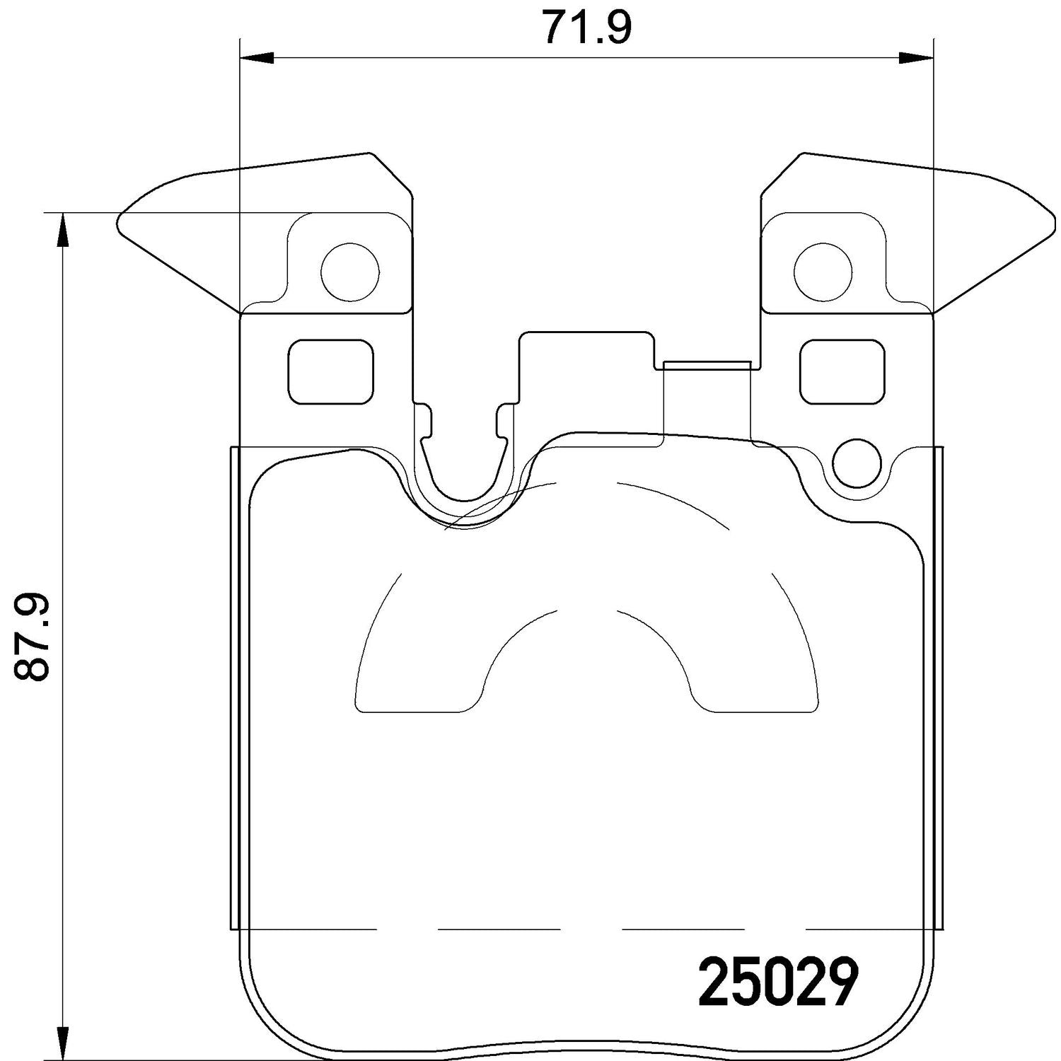 XTRA Low-Met Rear Disc Brake Pad Set - P06087X_04