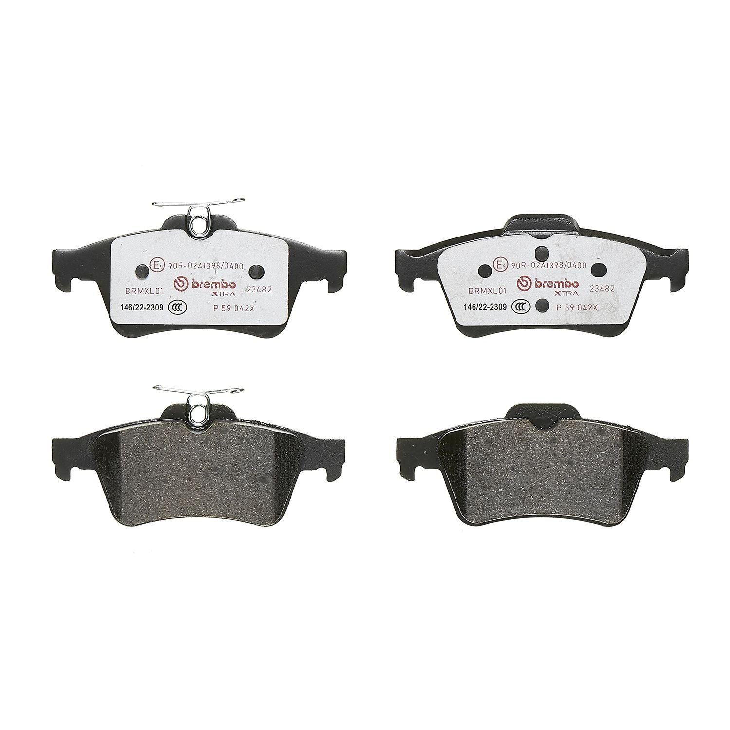 XTRA Low-Met Rear Disc Brake Pad Set - P59042X_01