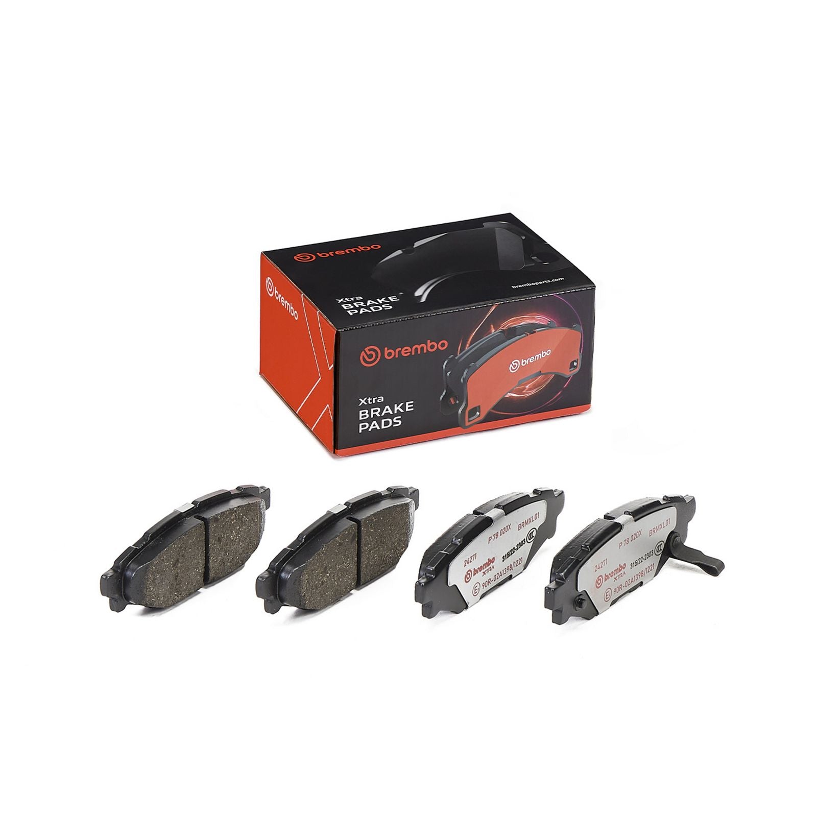 XTRA Low-Met Rear Disc Brake Pad Set - P78020X_02