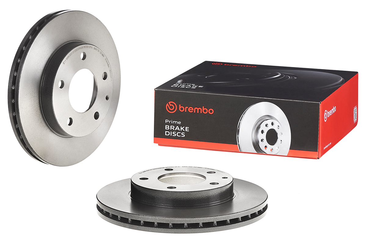 PRIME UV Coated Front Disc Brake Rotor - 09.5584.11